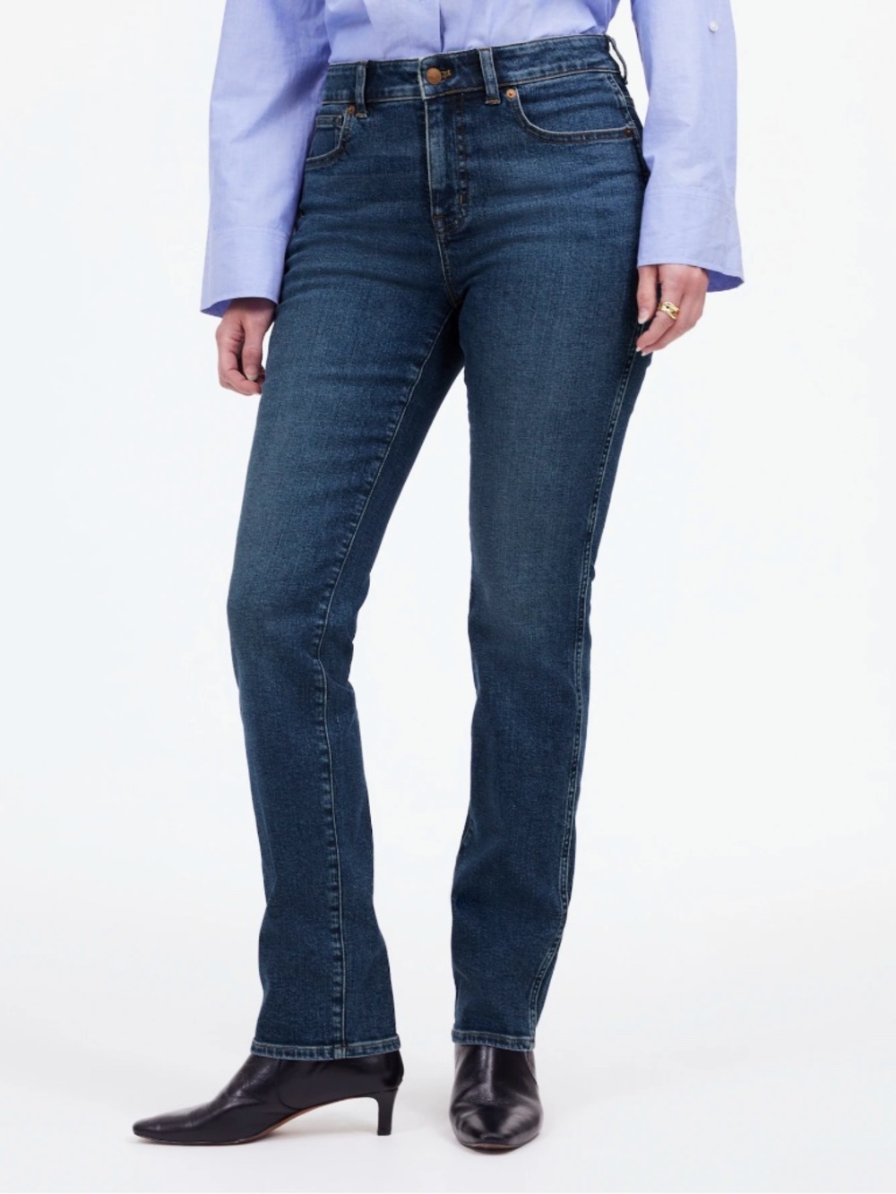 Madewell Curvy Stovepipe Jeans Deming Wash Super Stretch Size 29